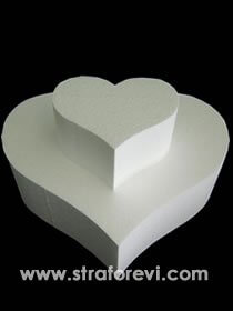 PST-17 İki katlı kalp maket pasta