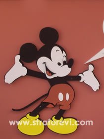 Mickey Mouse Strafor Maket Çalışması