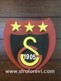 Galatasaray 3 yıldız strafor logo çalışması